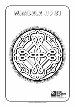 Cool Coloring Pages - Mandalas / Mandala no 31