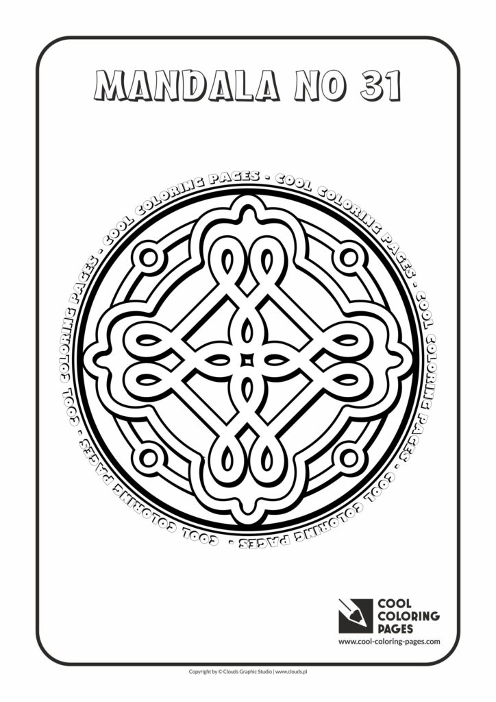 Cool Coloring Pages - Mandalas / Mandala no 31