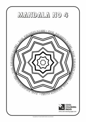 Cool Coloring Pages - Mandalas / Mandala no 4