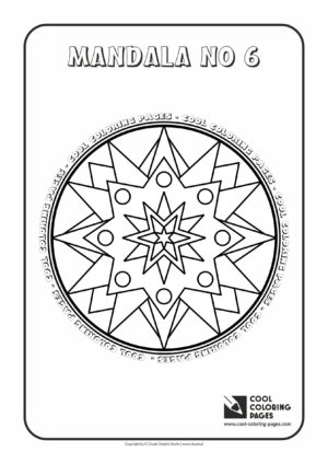 Cool Coloring Pages - Mandalas / Mandala no 6