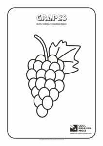 Cool Coloring Pages Simple and easy coloring pages - Grapes - Cool ...