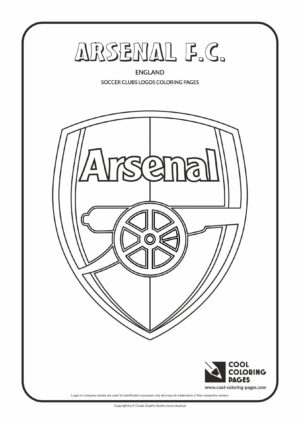 Cool Coloring Pages Arsenal F.C. logo coloring page - Cool Coloring ...