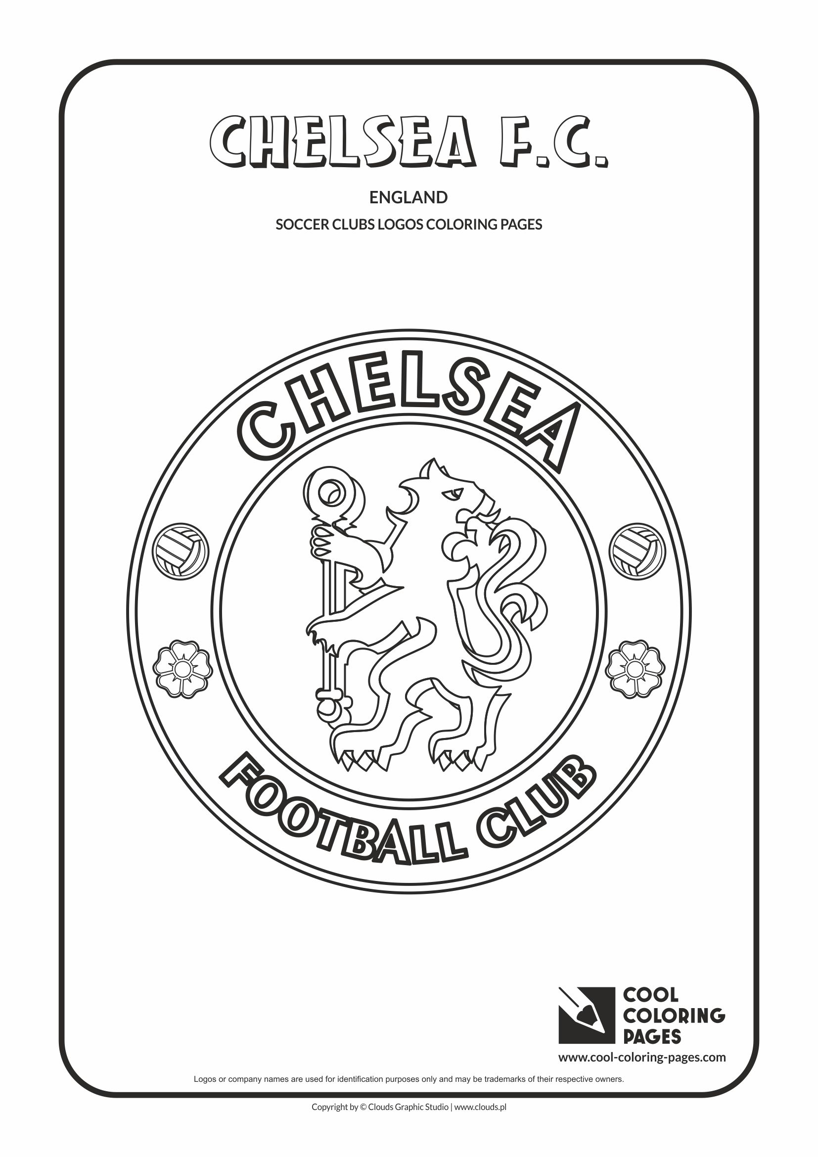 Cool Coloring Pages Chelsea F.C. logo coloring page - Cool Coloring