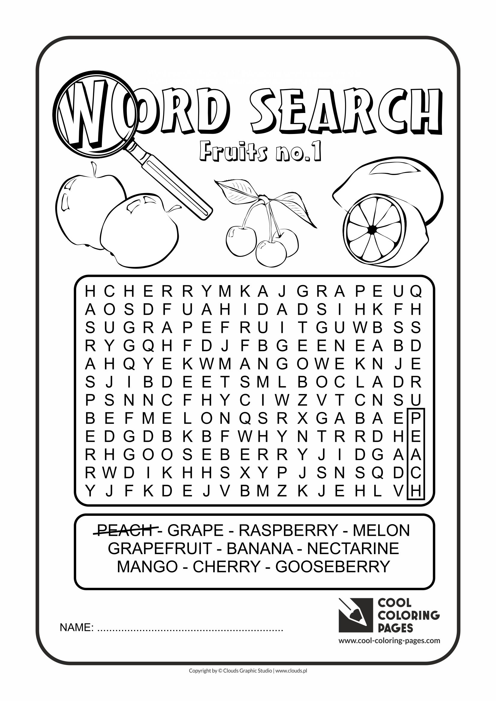 Cool Coloring Pages Word Search - Cool Coloring Pages | Free