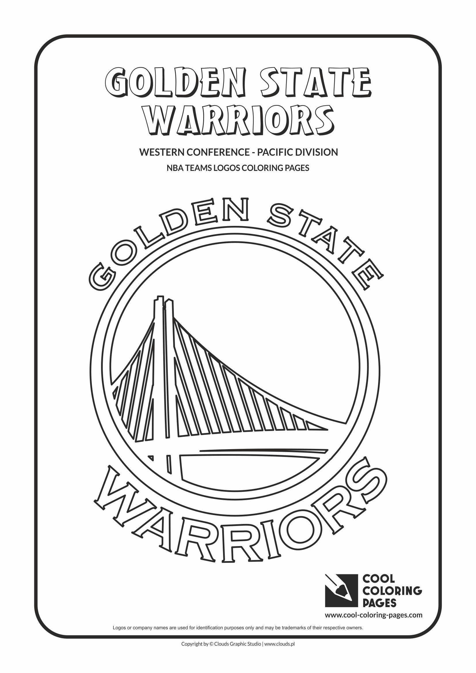 Cool Coloring Pages Golden State Warriors - NBA basketball teams logos