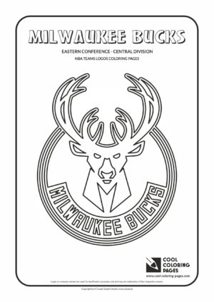 Cool Coloring Pages - NBA Teams Logos / Milwaukee Bucks logo / Coloring page with Milwaukee Bucks logo