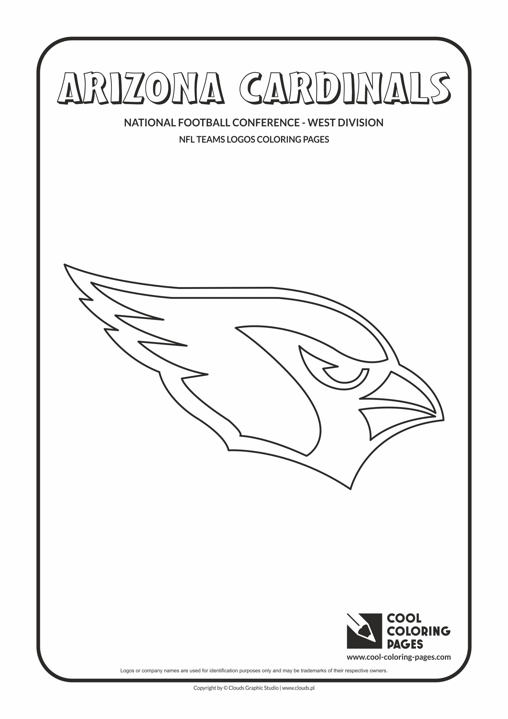 Cool Coloring Pages - NFL American Football Clubs Logos - National Football Conference - West Division / Arizona Cardinals logo / Coloring page with Arizona Cardinals logo