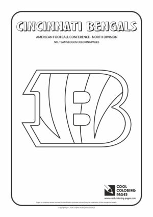 Cool Coloring Pages - NFL American Football Clubs Logos - American Football Conference - North Division / Cincinnati Bengals logo / Coloring page with Cincinnati Bengals logo