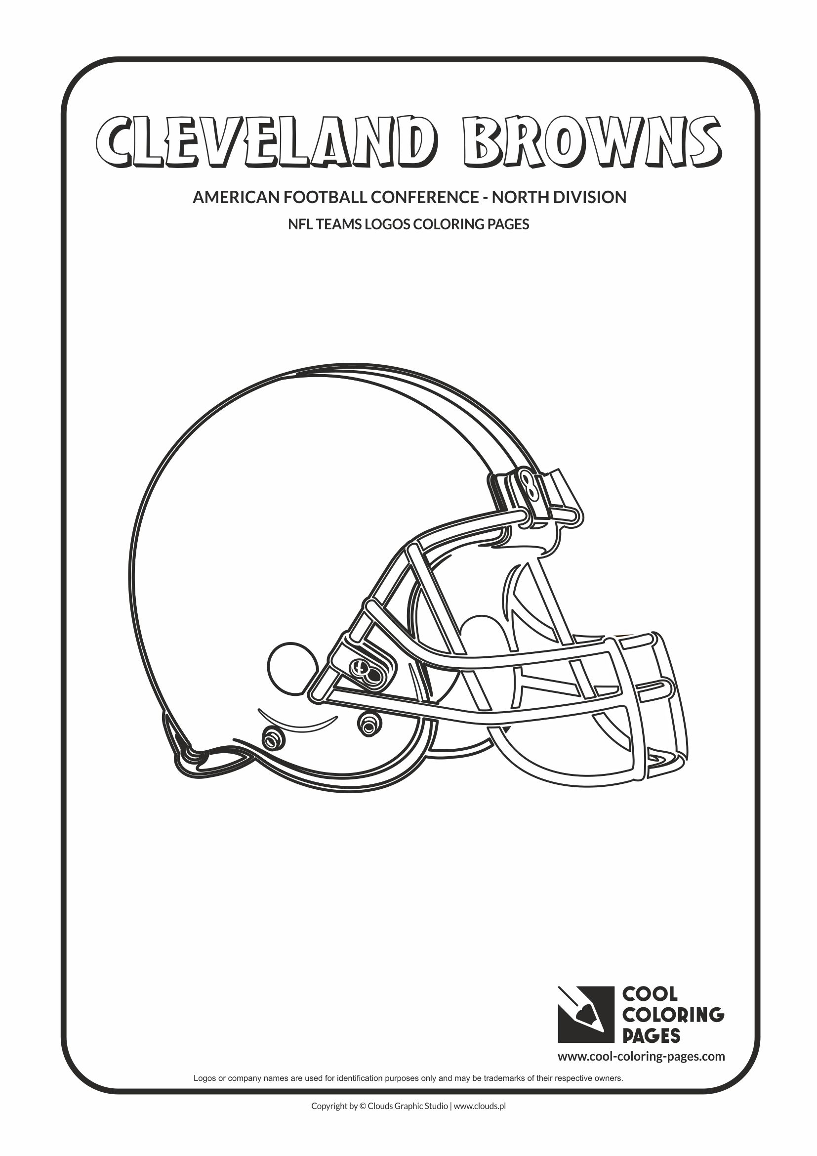 Cool Coloring Pages - NFL American Football Clubs Logos - American Football Conference - North Division / Cleveland Browns logo / Coloring page with Cleveland Browns logo
