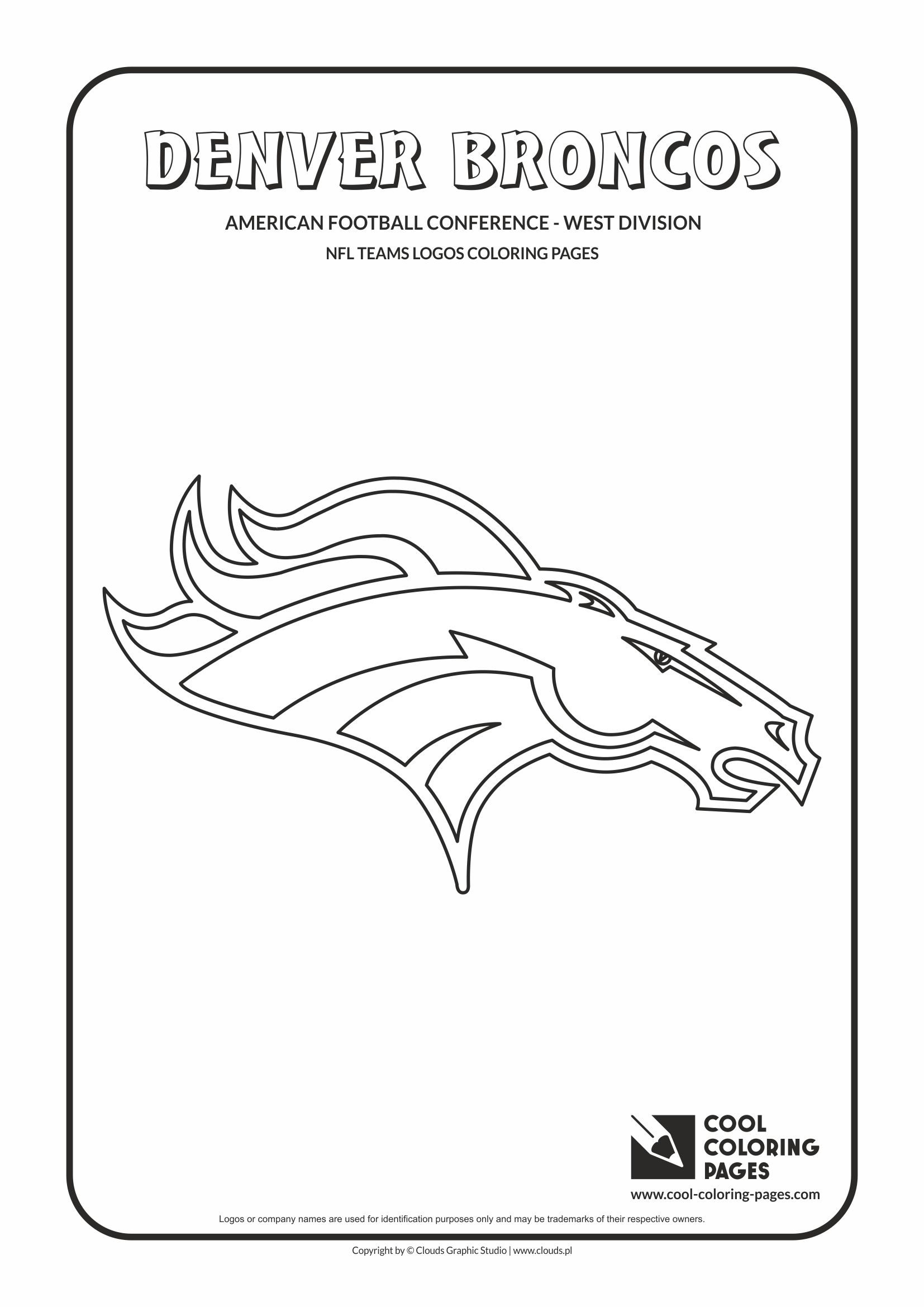 Broncos Printable Coloring Pages