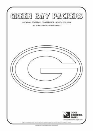 Cool Coloring Pages - NFL American Football Clubs Logos - National Football Conference - North Division / Green Bay Packers logo / Coloring page with Green Bay Packers logo