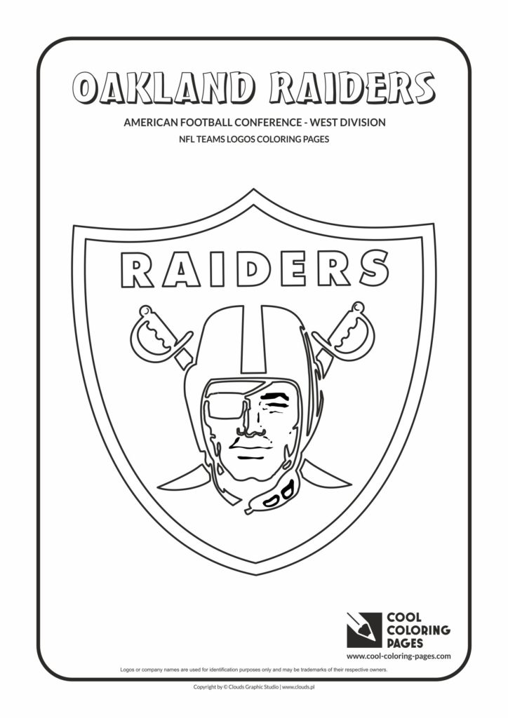 Cool Coloring Pages Oakland Raiders - NFL American football teams logos ...