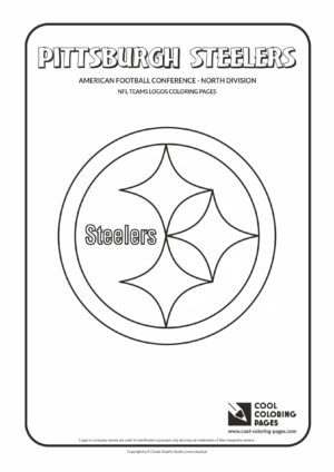 Cool Coloring Pages - NFL American Football Clubs Logos - American Football Conference - North Division / Pittsburgh Steelers logo / Coloring page with Pittsburgh Steelers logo