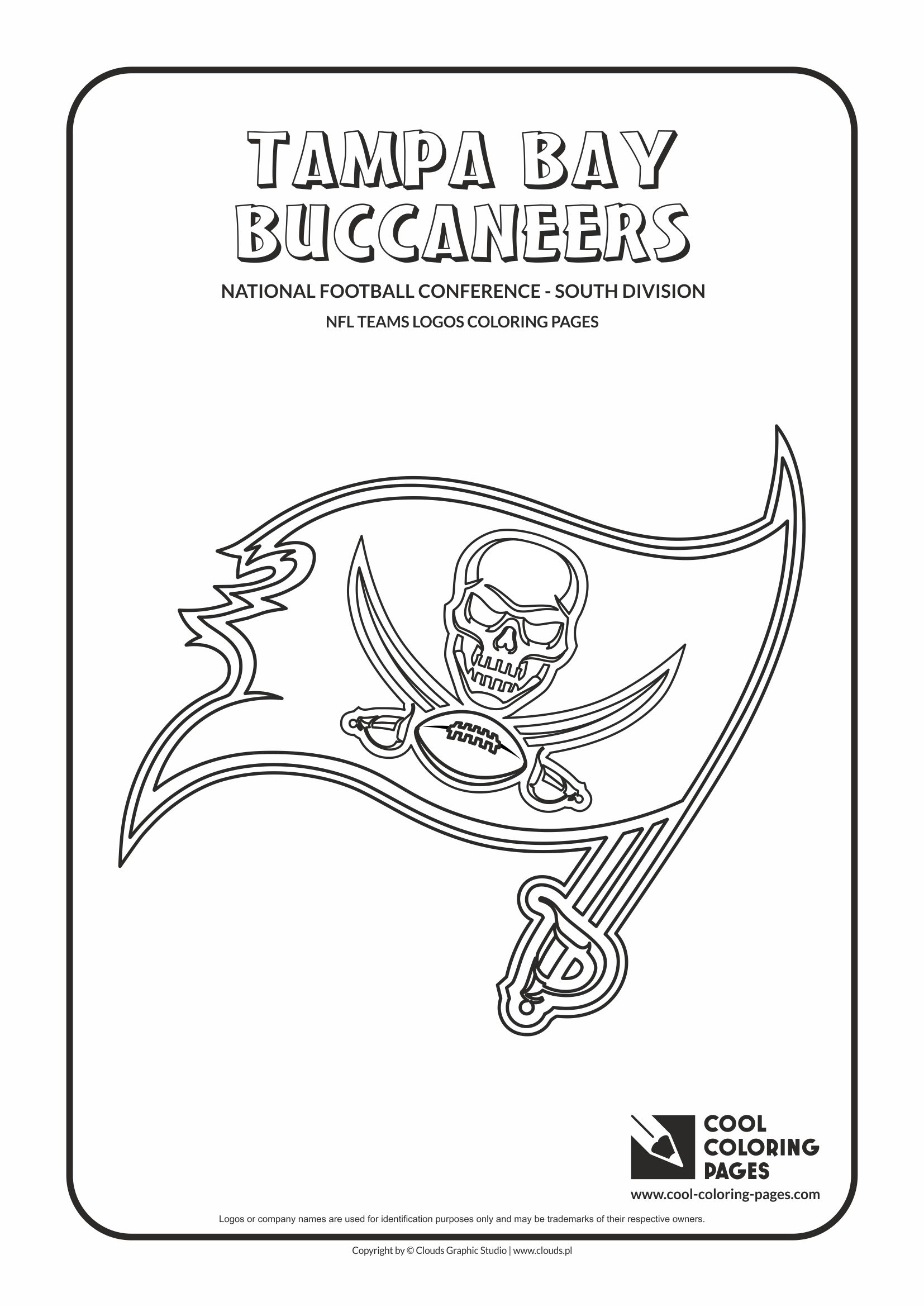 Cool Coloring Pages Tampa Bay Buccaneers - NFL American football teams