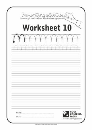 Cool Coloring Pages / Pre-writing activities / Worksheet no.10