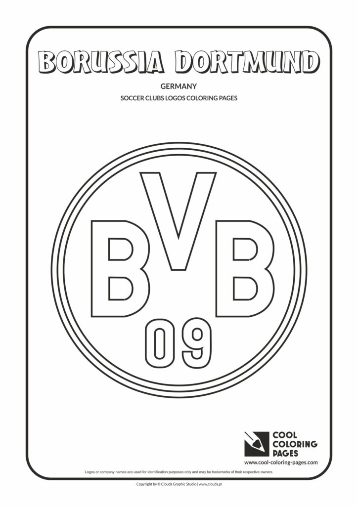 Download Cool Coloring Pages Borussia Dortmund logo coloring page - Cool Coloring Pages | Free ...