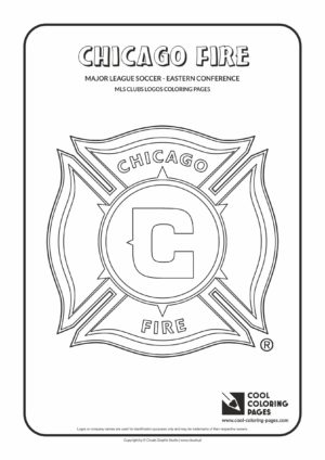 Cool Coloring Pages - Major League Soccer Logos - Eastern Conference / Chicago Fire Soccer Club logo / Coloring page with Chicago Fire Soccer Club logo