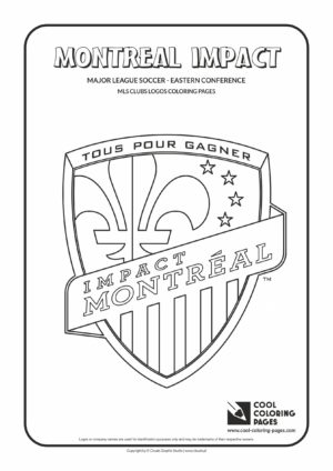 Cool Coloring Pages - Major League Soccer Logos - Eastern Conference / Montreal Impact logo / Coloring page with Montreal Impact logo