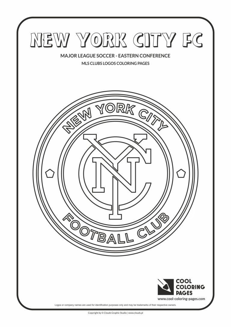 Cool Coloring Pages New York City FC logo coloring pages - Cool