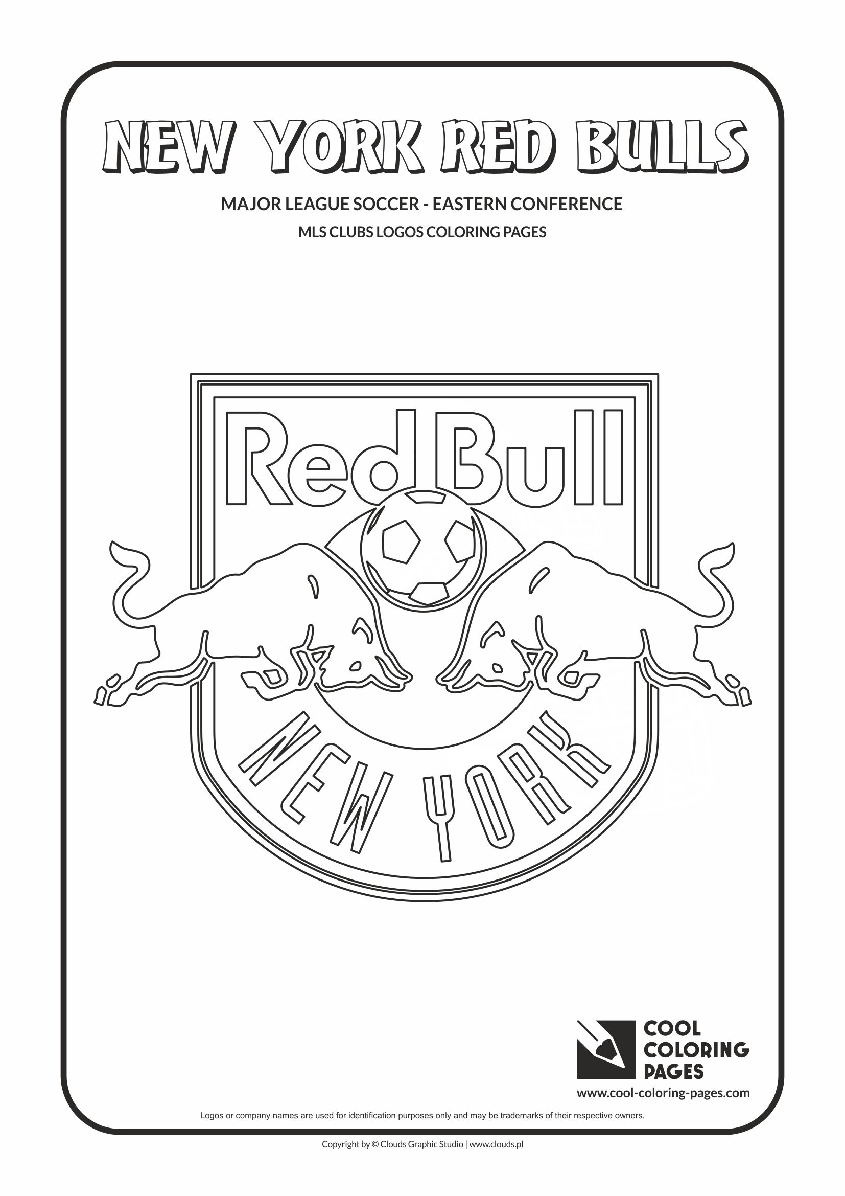 cool coloring pages mls soccer clubs logos coloring pages