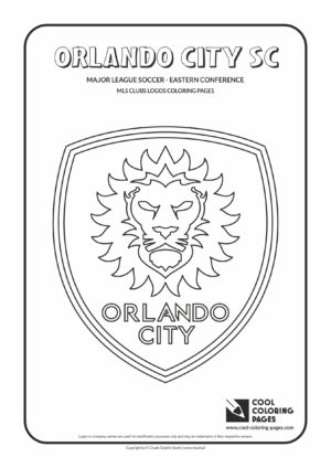 Cool Coloring Pages - Major League Soccer Logos - Eastern Conference / Orlando City SC logo / Coloring page with Orlando City SC logo