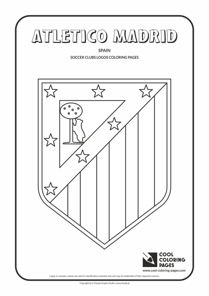 Cool Coloring Pages Atl tico Madrid logo coloring page