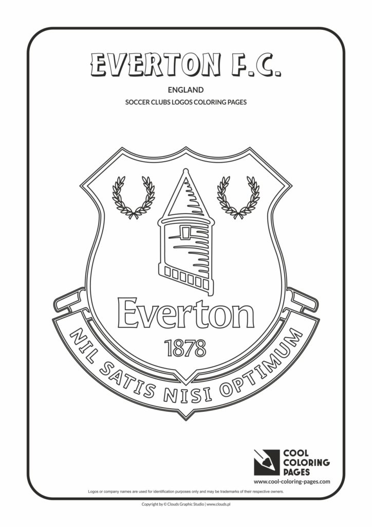 Cool Coloring Pages Everton F.C. logo coloring page - Cool Coloring