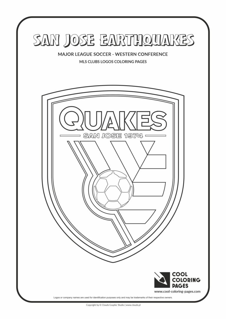 Cool Coloring Pages San Jose Earthquakes logo Archives - Cool Coloring ...