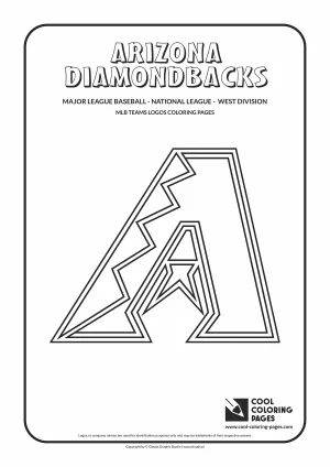 Arizona Diamondbacks - MLB teams logos coloring pages