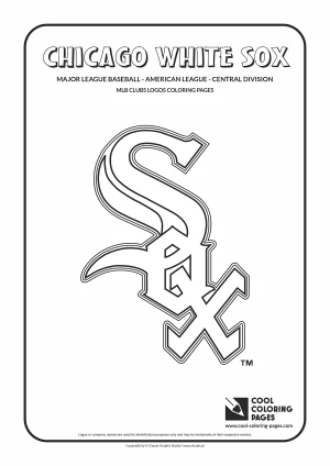 Chicago White Sox - MLB teams logos coloring pages