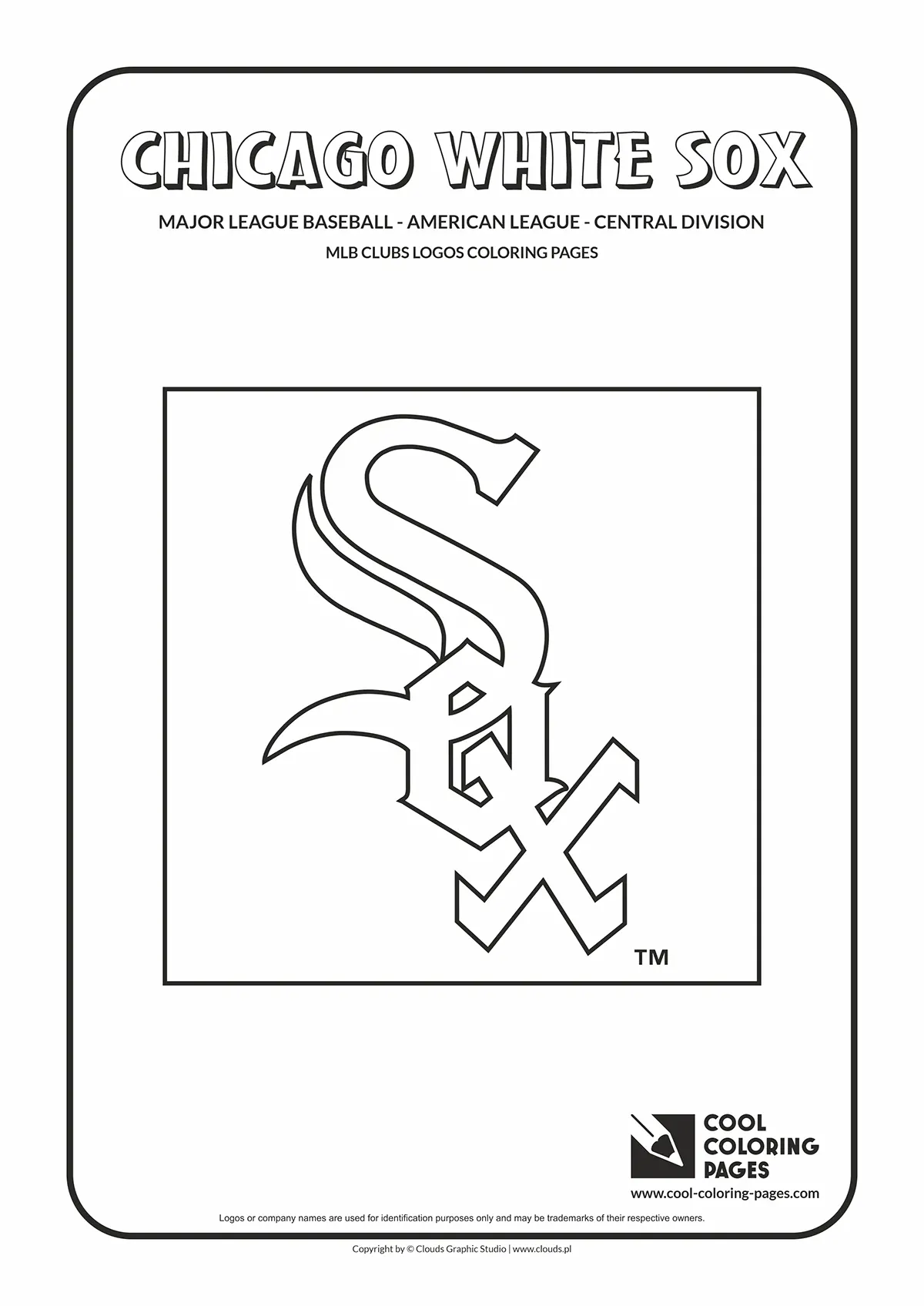 Chicago White Sox - Cap Insignia logo coloring pages