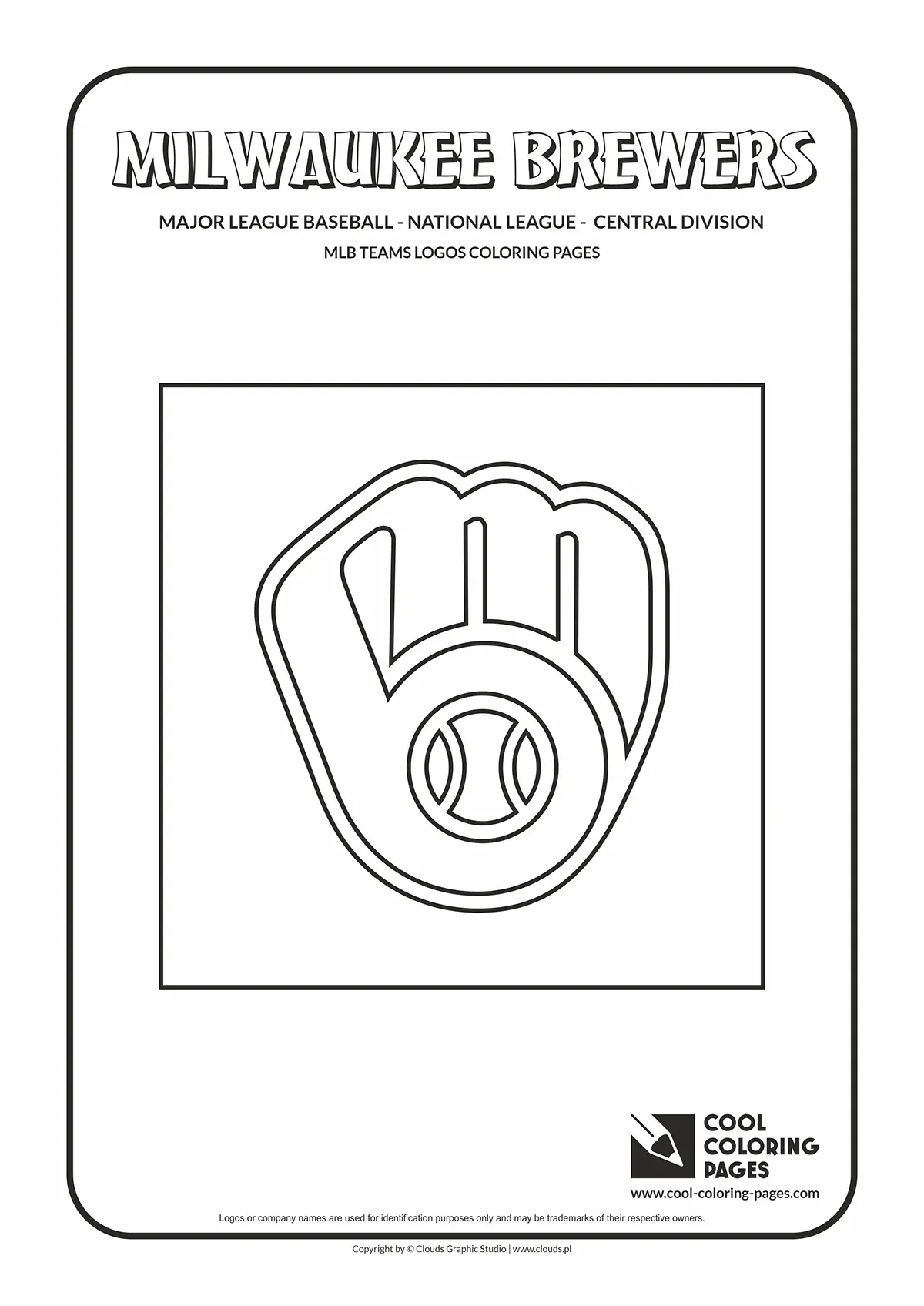 Milwaukee Brewers Cap Insignia - MLB teams logos coloring pages