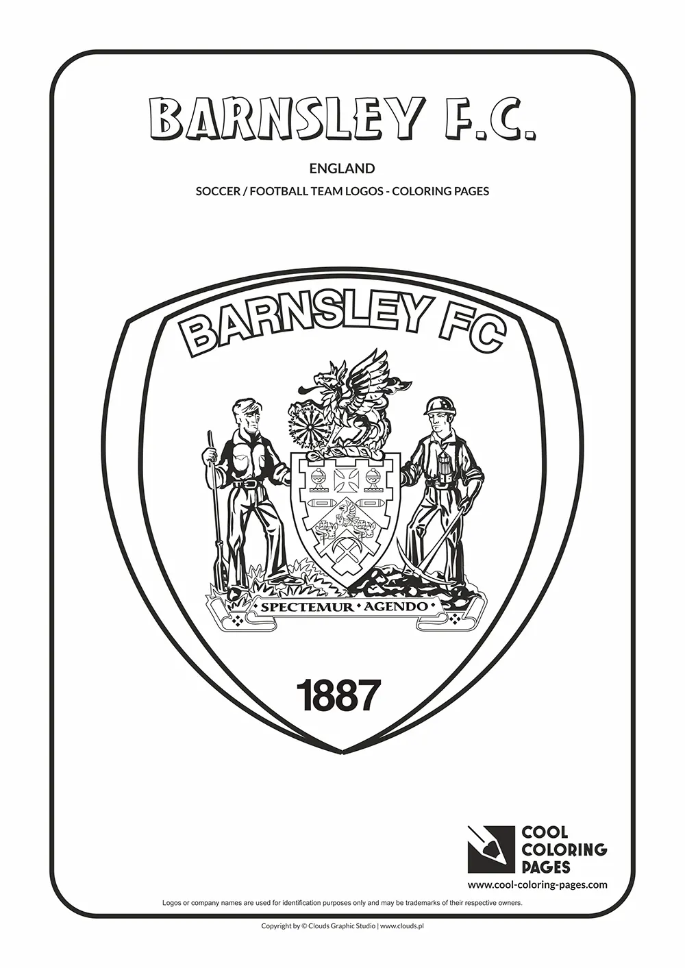 Barnsley F.C. logo coloring pages