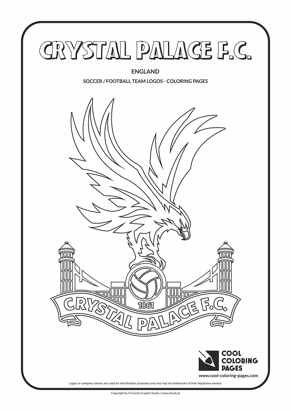 Crystal Palace F.C. logo coloring pages