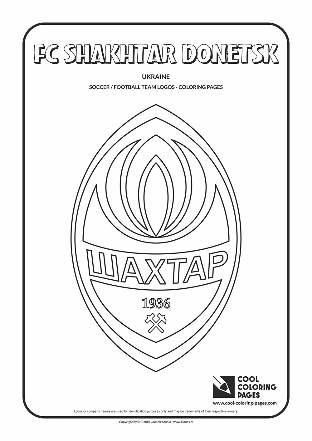 FC Shakhtar Donetsk logo coloring pages