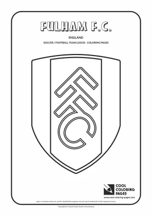 Fulham F.C. logo coloring pages