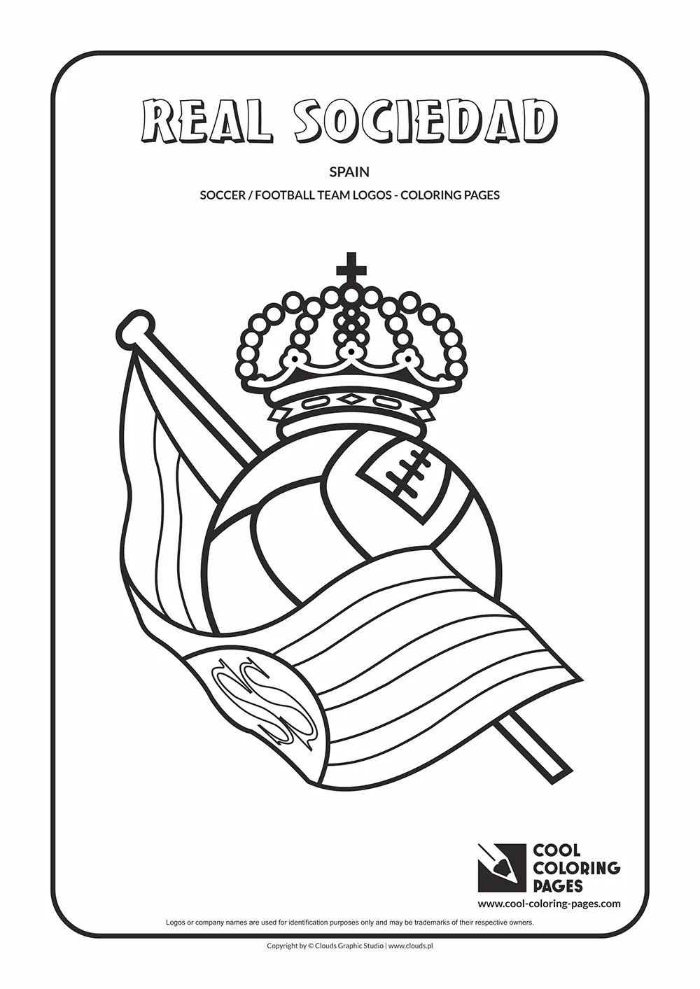 Real Sociedad logo coloring pages