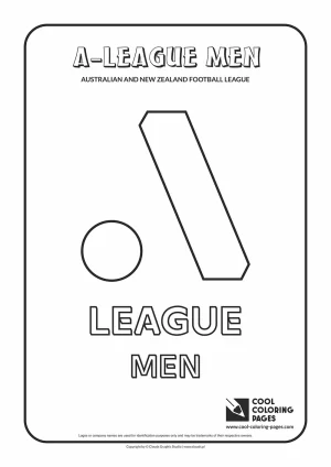 A-League Men logo coloring pages