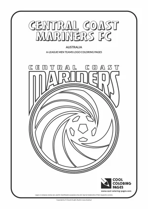 Central Coast Mariners FC logo coloring pages