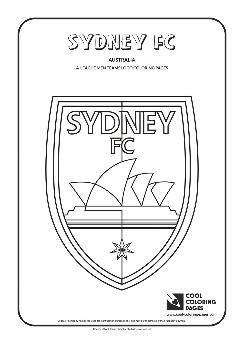 Sydney FC logo coloring pages