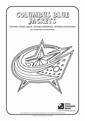 Columbus Blue Jackets - NHL teams logo coloring pages