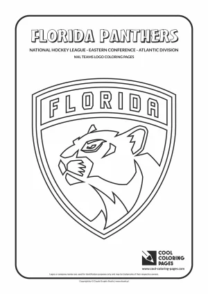 Florida Panthers - NHL teams logo coloring pages