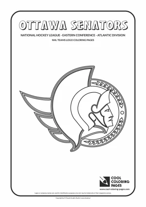 Ottawa Senators - NHL teams logo coloring pages