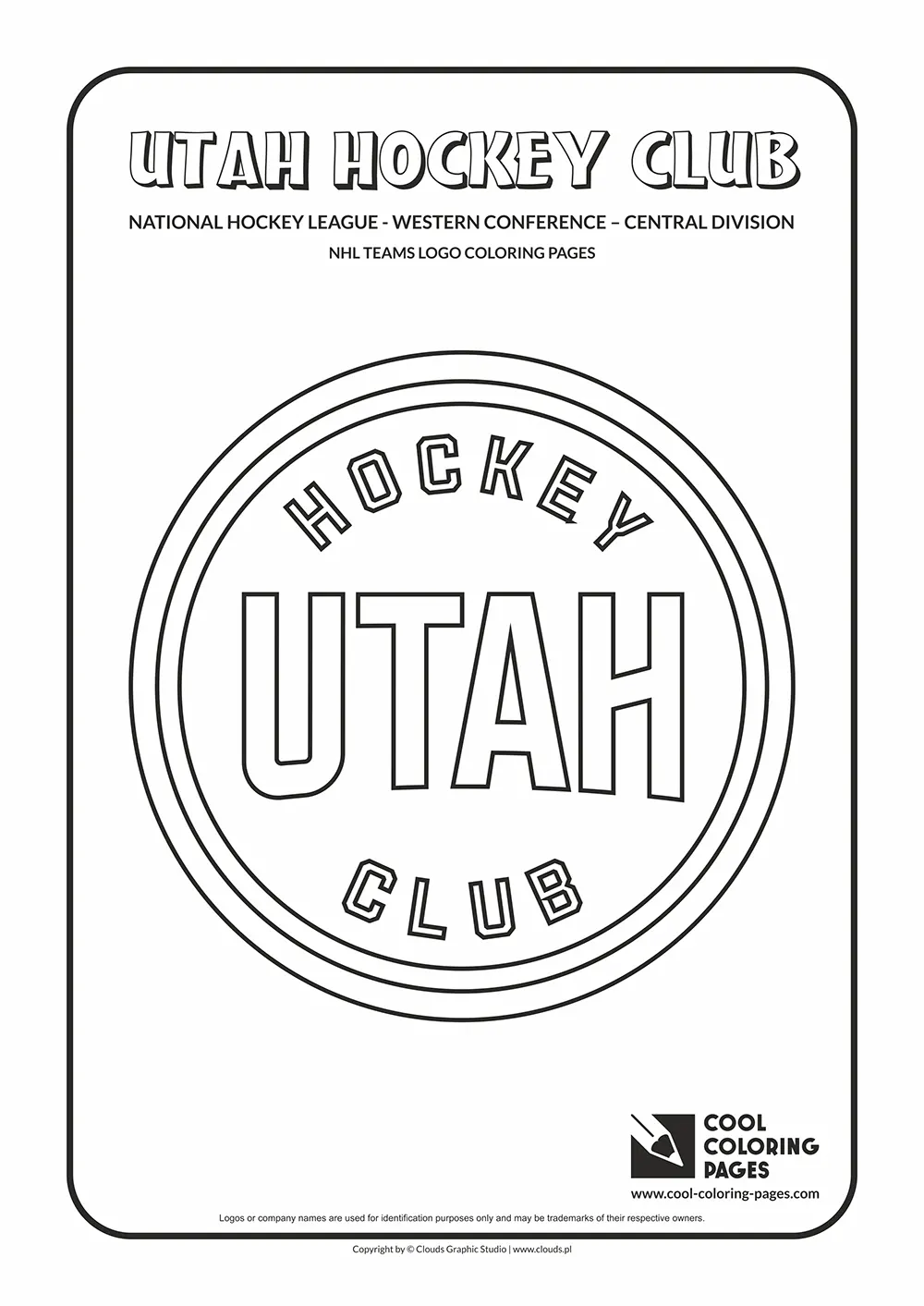 Utah Hockey Club - NHL teams logo coloring pages