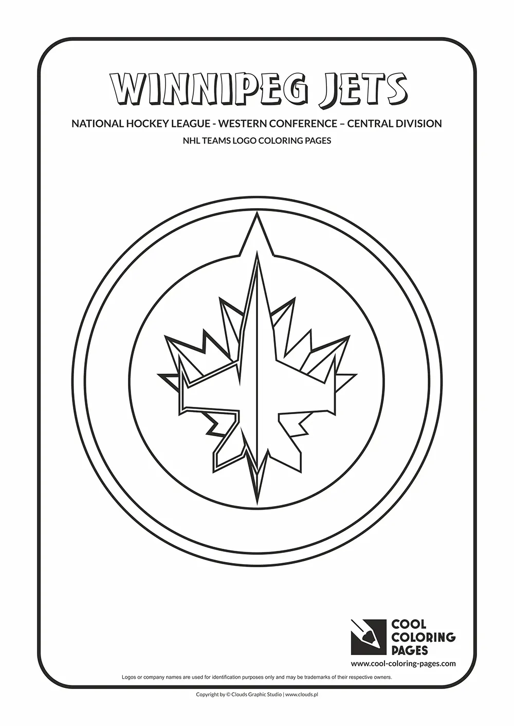 Winnipeg Jets - NHL teams logo coloring pages