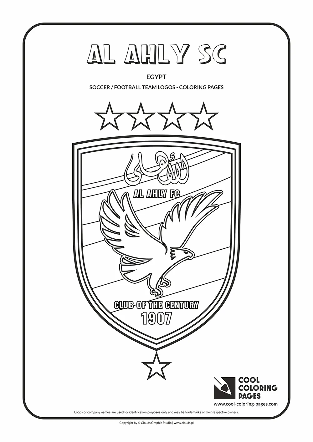 Al Ahly SC logo coloring pages