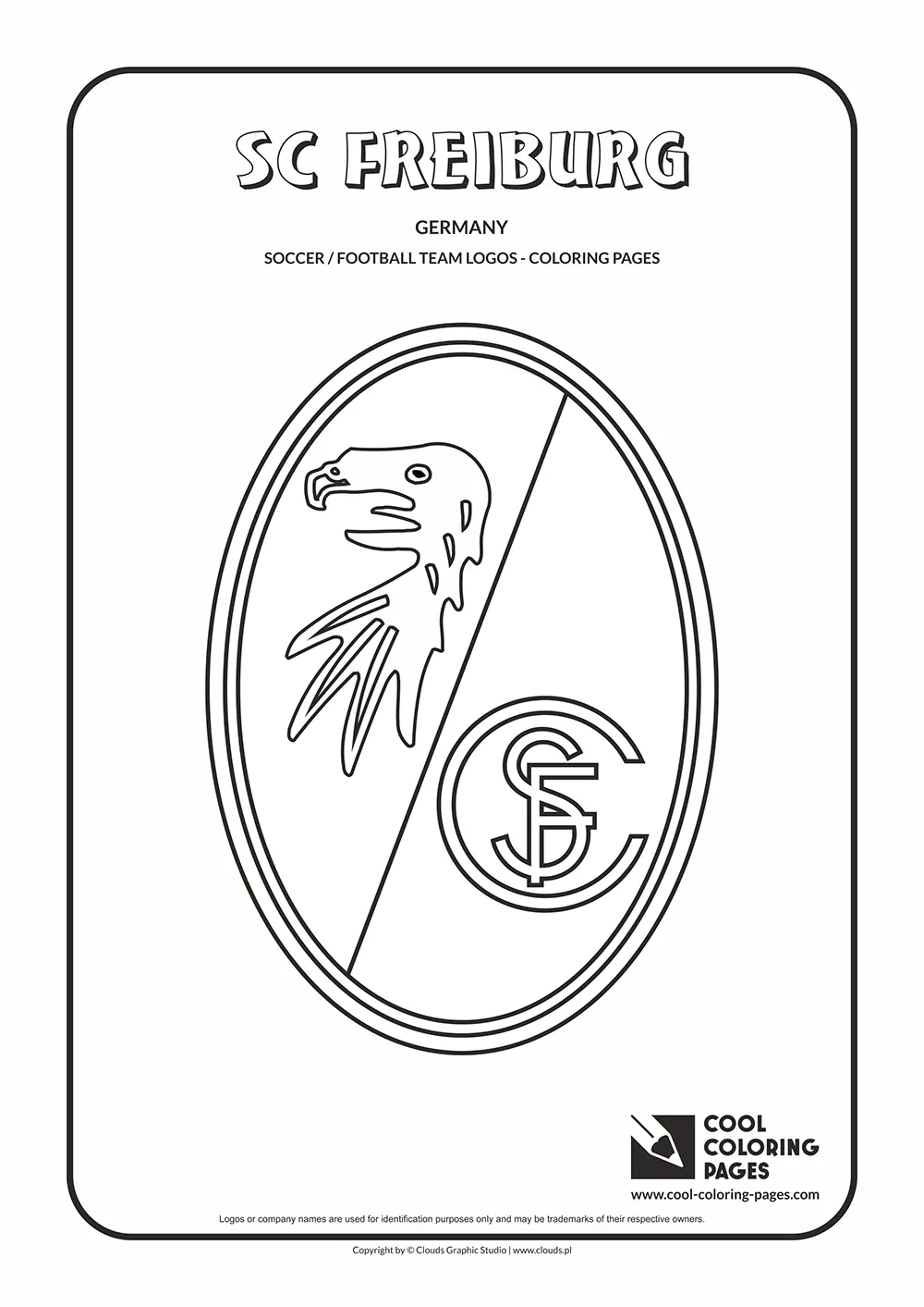 SC Freiburg logo coloring pages