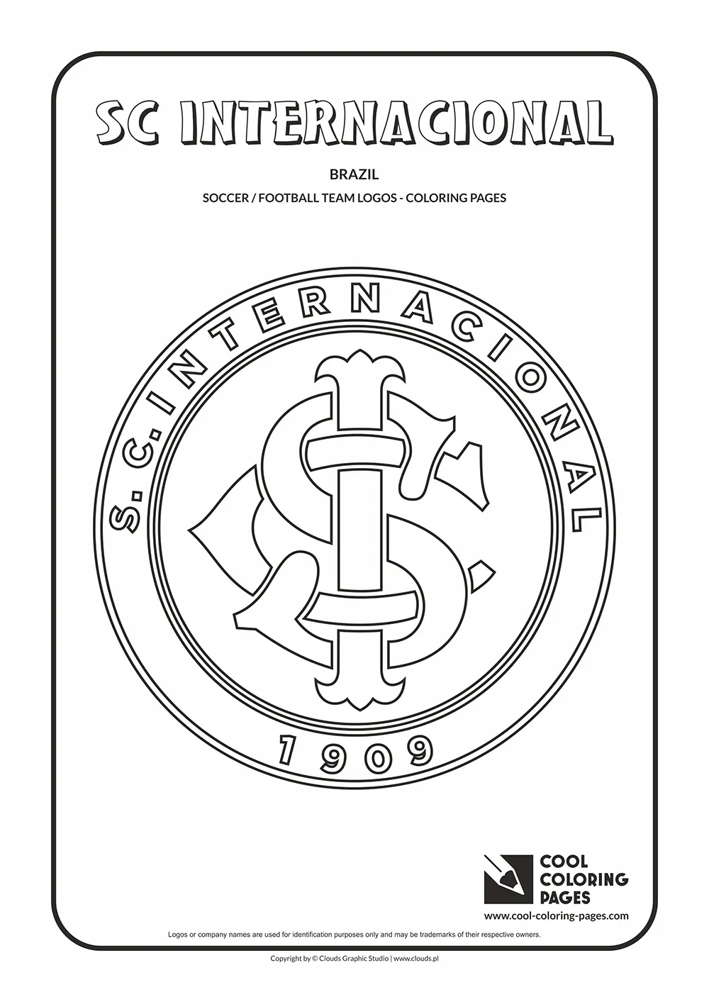 SC Internacional logo coloring pages