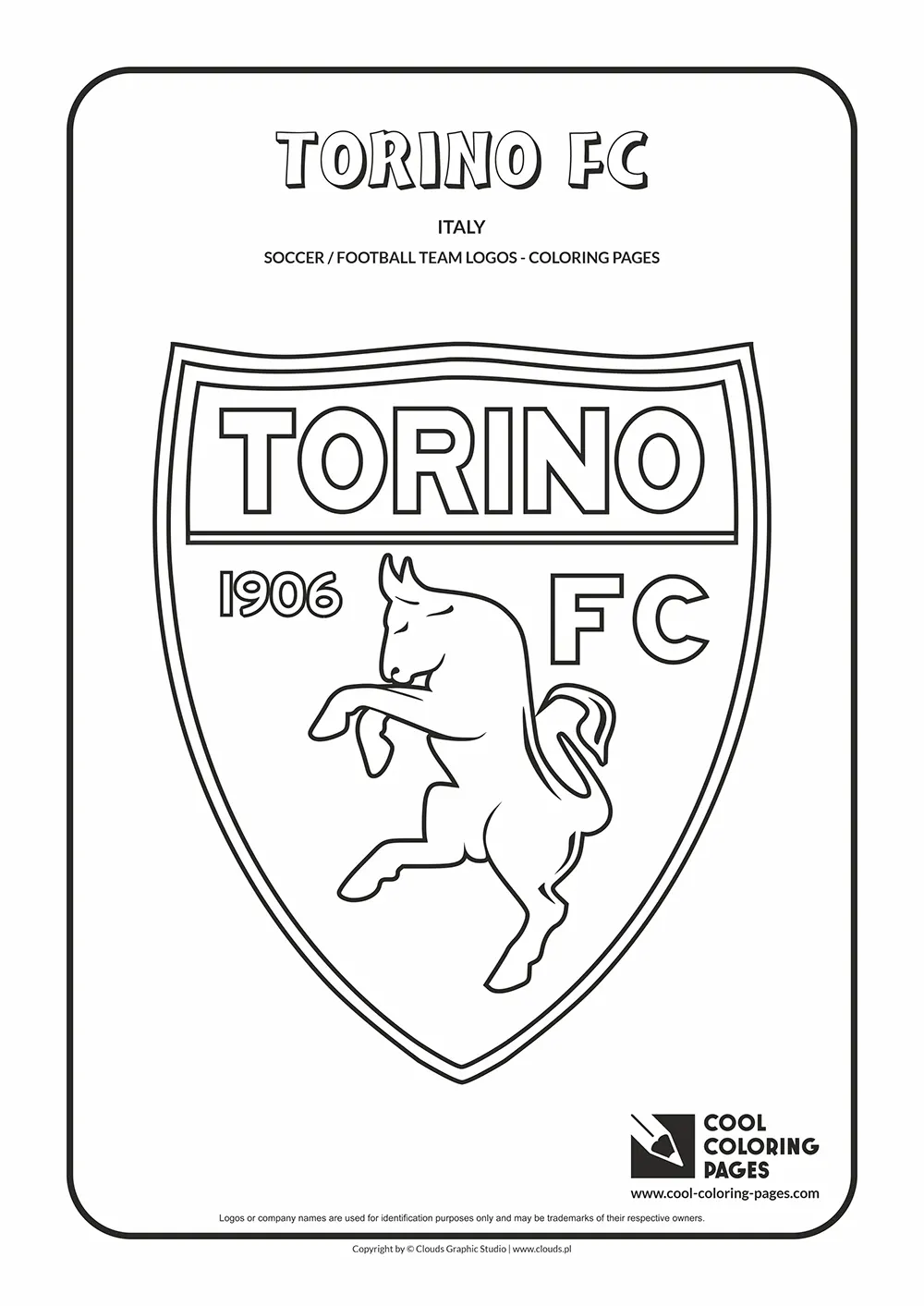 Torino FC logo coloring pages