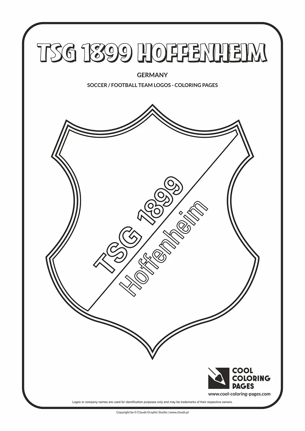 TSG 1899 Hoffenheim logo coloring pages